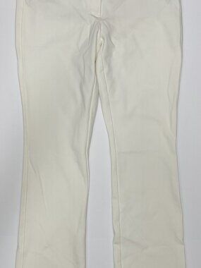 White House Black Market Women's Ivory The Slim Bootcut Pants Size 4